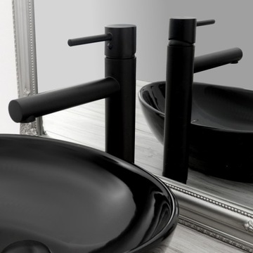 ЧЕРНАЯ ВЫСОКАЯ РАКОВИНА FAPPER CALANI ASTRAL