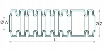 ТРУБА ГОФРИРОВАННАЯ РКГЛ 16 СЕРАЯ 320Н + ПИЛОТ АКС 444033 50М