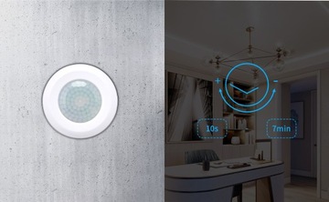 Czujnik ruchu wpuszczany na podczerwień REGULACJA