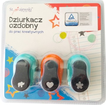 DZIURKACZ OZDOBNY MIX 3 SZTUKI SŁOŃ