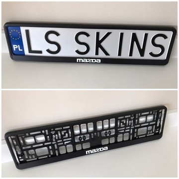 Рамка номерного знака MAZDA / 2 шт.
