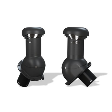 Вентиляционный камин Wirplast Pro 125 мм с оттоком The Drapez Roof Tile