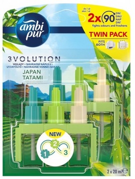 AMBI PUR ODŚWIEŻACZ POWIETRZA 3VOLUTION zapas wkład JAPAN TATAMI 2 X 20 ML