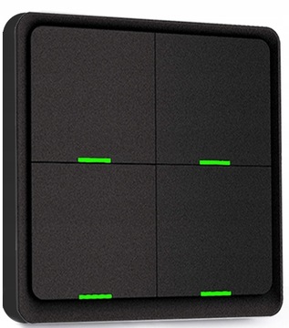 Пульт дистанционного управления 12 сцен 4P ZigBee Tuya Black