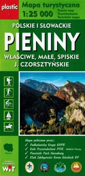 PIENINY MAPA TURYSTYCZNA LAMINOWANA 1:25 000 WIT