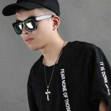 БОЛЬШОЙ СЕРЕБРЯНЫЙ КУЛОН-КРЕСТ НА СТАЛЬНОЙ ЦЕПИ