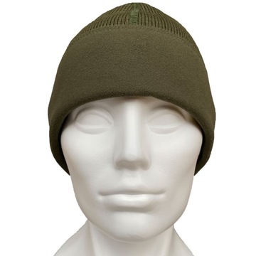 Czapka WOJSKOWA Wz420Z-MON ZIMOWA dwustronna WEŁNA MERINO Olive r. XL