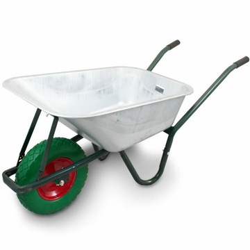 Тачка для садового строительства до 250 кг, прочное ПУ КОЛЕСО