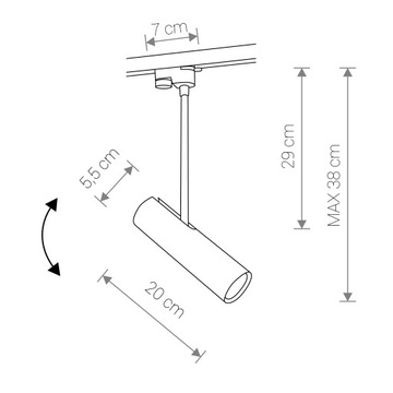 PROFILE EYE SUPER C черный 9244 Nowodvorski