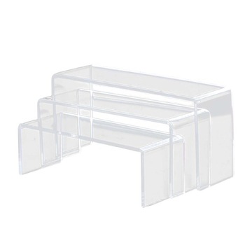 3 Pieces Acrylic Display Stand Display Rack clear