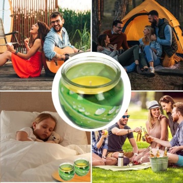 6x БАМБУКОВЫЙ ФАКЕЛ ОТ КОМАРОВ + 6x НАБОР СВЕЧЕЙ ОТ КОМАРОВ CITRONELLA