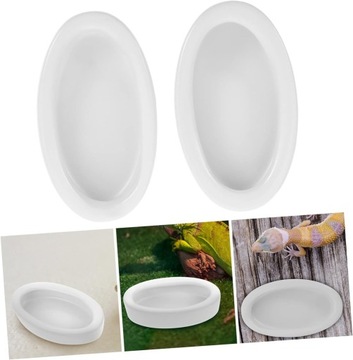 4 Miska Do Karmienia Gadów Miska Do Karmienia ?ółwi Lampart Miska Na Wodę G