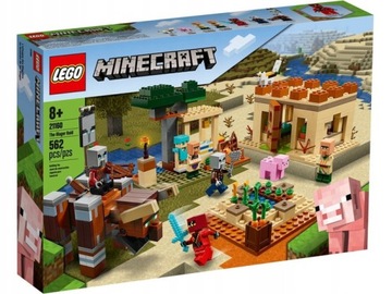 LEGO MINECRAFT NAJAZD ZŁOSADNIKÓW ZESTAW 21160