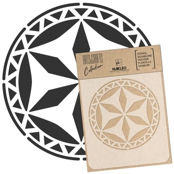 Szablon DIY SCRAPBOOKING DECOUPAGE Wielorazowy 21x30cm A4 ORNAMENT GÓRALSKI