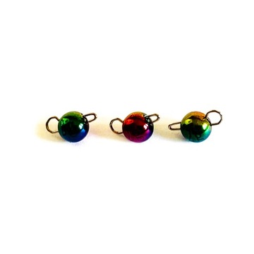 Główka czeburaszka WOLFRAMOWA RAINBOW DARK | 1szt | 3g