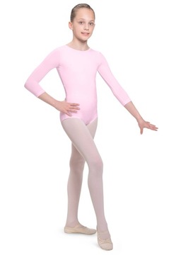БОДИ ДЛЯ БАЛЕТНЫХ ТАНЦЕВ С РУКАВАМИ 3/4 ЛАЙКРА 146/152