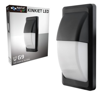 Kinkiet zewnętrzny lampa ogrodowa zewnętrzna elewacyjna ścienna G9 LED