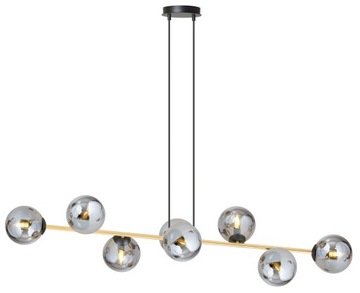 LAMPA WISZĄCA SUFITOWA ŻYRANDOL ZŁOTA KULE LED