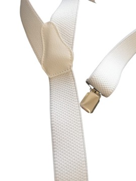 Подтяжки для брюк мужские белые