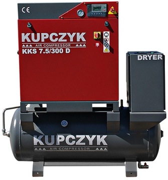Kompresor olejowy Kupczyk KKS7,5/300D 270 l 10 bar