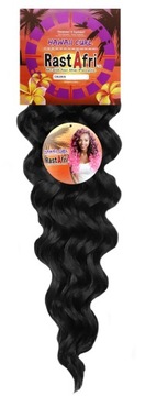 Rastafri Afroloki Syntetyczne Włosy Loki Do Wplotu Hawaii Curl Czarne