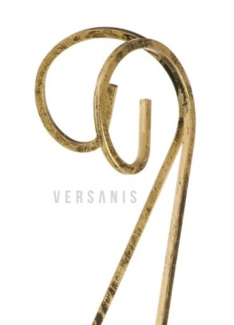 МЕТАЛЛИЧЕСКАЯ НАСТЕННАЯ ДЕКОРАТИВНАЯ ПОДСТАВКА ДЛЯ ЦВЕТОВ ПОЛИРОВАННАЯ МЕДНАЯ ПАТИНА