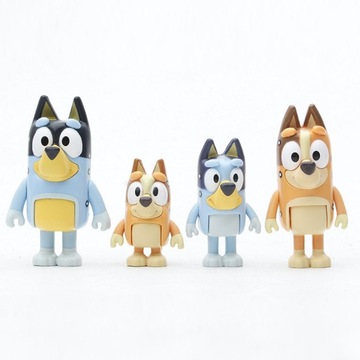 Сказочные фигурки Bluey and Family, 8 шт., подарок, лучшее качество
