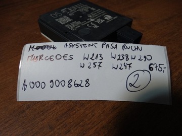 ASISTENT PÁSY POHYBU MERCEDES W213 W238 X290 W257 1