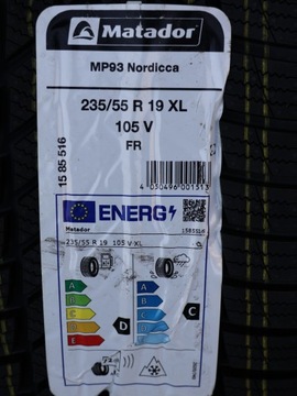 HYUNDAI SANTA FE IV KOLA ZIMNÍ 235/55R19 MATADOR NOVÉ ČIDLA TLAKU