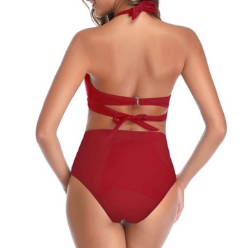 КУПАЛЬНИК ИЗ ДВУХ ЧАСТЕЙ С ВЫСОКОЙ ПОСАДКОЙ БИКИНИ В БОХО С ЗАВЯЗКАМИ XL 42