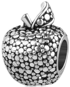 CHARMS ZAWIESZKI KORALIKI MODUŁOWE BEADS JABŁKO
