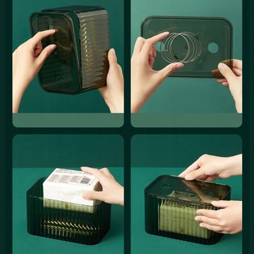 Коробка для салфеток с закругленными краями.