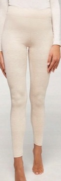 CALZEDONIA LEGGINSY Z KASZMIREM L