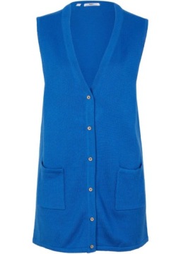 ВЯЗАННЫЙ ЖИЛЕТ ПУГОВИЦЫ__40