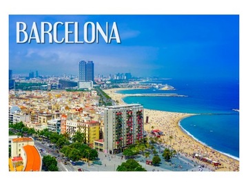 BARCELONA - Morze Śródziemne - Magnes na lodówkę