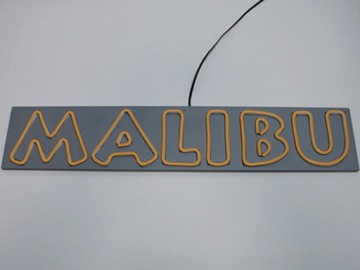 NMALIBU NEON LED FLEX LETTERING MALIBU YELLOW 700X135MM