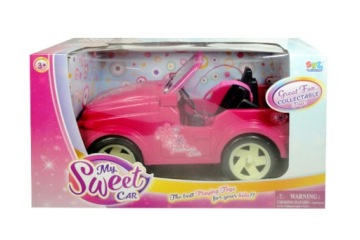 АВТОМОБИЛЬ, БОЛЬШОЙ АВТОМОБИЛЬ ДЛЯ КУКЛЫ, РОЗОВЫЙ КАБРИОЛЕТ