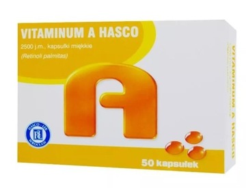 Vitaminum A Hasco 2500jm 50kaps wzrok witamina A