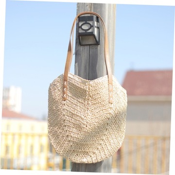 TORBY PLAŻOWE SŁOMIANE TORBY TOTE TOREBKI CROSSBODY