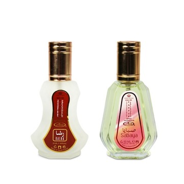 ZESTAW WODA PERFUMOWANA SABAYA 50ML RASHA 35ML ARABSKIE PERFUMY AL REHAB
