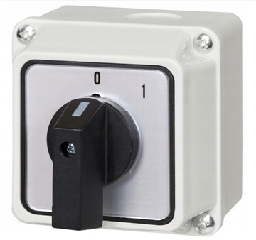 ŁĄCZNIK KRZYWKOWY 25A 0-1 3F W OBUDOWIE IP65