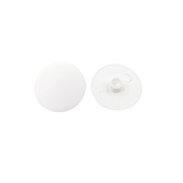 100 x Zaślepka do mimośrodu 15 mm meblowa biała