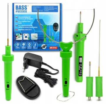 ТЕРМОЭЛЕКТРИЧЕСКИЙ НОЖ ДЛЯ РЕЗКИ ПЕНОСТРОЕНИЯ LUX 3in1 TIPS BASS POLSKA