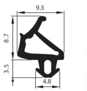 Уплотнитель окон ПВХ S-1386 STOMIL PLASTMO