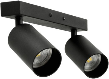 Lampa Sufitowa Kinkiet Oprawa Natynkowa 2x BLACK