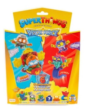 SUPERTHINGS 4 Figurki + 2 Pojazdy RESCUE FORCE s10
