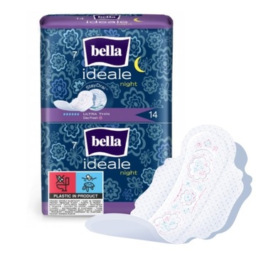 PODPASKI BELLA IDEALE NIGHT StayDrai na Noc 14szt ze Skrzydełkami Deo Fresh