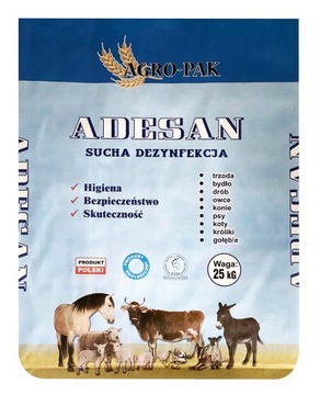 ADESAN SUCHA DEZYNFEKCJA ŚCIÓŁKI 25KG OBORA