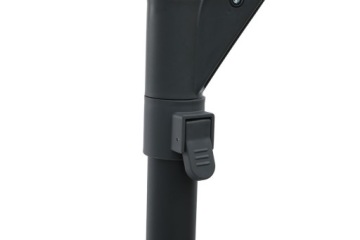 Большой складной САДОВЫЙ ЗОНТ SANTORINI с кронштейном СЕРЫЙ 3м 300