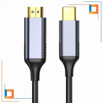 КАБЕЛЬ-АДАПТЕР USB-C HDMI-концентратор USB TYP C НА HDMI MHL 4K 60 Гц 2 м